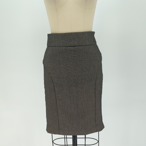 Banana Republic Tweed Pencil Skirt Gray 00P preppy Business casual basic office - Picture 1 of 6